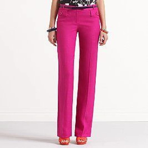 kate spade Pants - Kate Spade Stargazer viscose hot pink pants Sz 4 magenta fuchsia pink